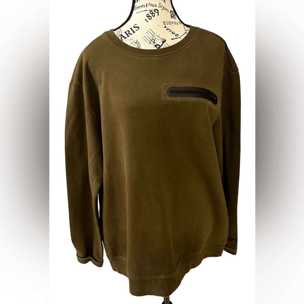 American Eagle Men’s Active Flex Crewneck Hunter Green Sweatshirt size medium